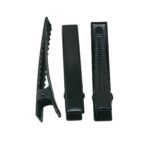 Professional Black Alligator Hair Clips - 45mm Flat Top Metal Bases for DIY Hair Bows, Salons, and Crafting Big size - Image 2