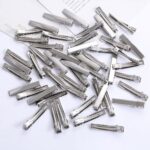 Professional Metal Alligator Hair Clips - Flat Top Duckbill Bases for DIY Bows, Salons, and Crafting