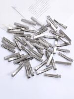 Professional Metal Alligator Hair Clips - Flat Top Duckbill Bases for DIY Bows, Salons, and Crafting