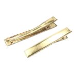 Professional Metal Alligator Hair Clips - Flat Top Duckbill Bases for DIY Bows, Salons, and Crafting Big size