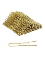 Premium Metal French Hair Pins – Large U-Shaped Hair Fork Clips - Image 2