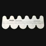 🎨 Scallop Edge Template Ruler for Crafting and Sewing