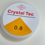 Crystal Tec 0.8mm Clear Elastic Beading Cord – Extra Strong Stretchy Thread for Heavy Beads, DIY Jewelry ; Bracelet Making