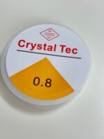 Crystal Tec 0.8mm Clear Elastic Beading Cord – Extra Strong Stretchy Thread for Heavy Beads, DIY Jewelry ; Bracelet Making