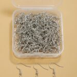 Silver Earring Hooks – Hypoallergenic Fish Hook Wires for DIY Jewelry Making; Repair