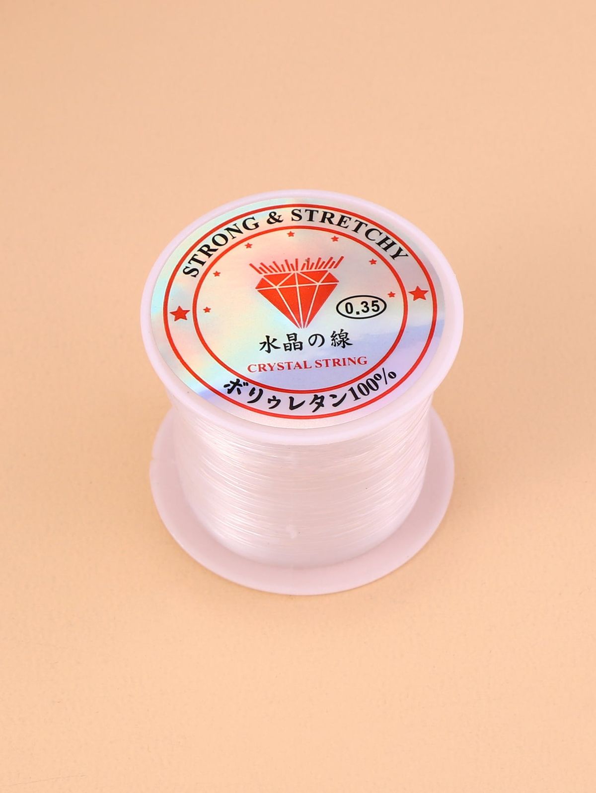 77ff33ba249f55635ee5c86c65293944 Professional Nerambu (Nylon Wire) - Stiff Transparent Thread for Aari Embroidery and Jewelry Making(0.35mm)(1Piece) - Image 1