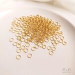 Premium Gold-Plated Open Jump Rings - High-Lustre Round Link Connectors for Jewelry Repair ; DIY Crafting (6mm)