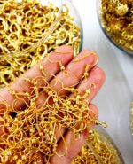 Gold Earring Hooks – Hypoallergenic Fish Hook Earring Wires with Coil and Ball for Jewelry Making - Image 2