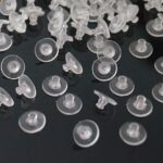 Comfort Disc Earring Backs - Bullet Clutch Earnuts with Stabilizers for Heavy Studs; Statement Earrings (6mm) - Image 2