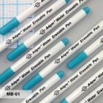 Adger Water Erasable Marking Pen Set – Temporary Fabric Markers for Cross-Stitch, Embroidery, and Sewing Crafts