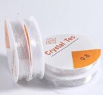 Crystal Tec 0.8mm Clear Elastic Beading Cord – Extra Strong Stretchy Thread for Heavy Beads, DIY Jewelry ; Bracelet Making - Image 2