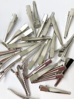 Professional Metal Alligator Hair Clips - Flat Top Duckbill Bases for DIY Bows, Salons, and Crafting Big size