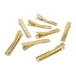 Professional Metal Alligator Hair Clips - Flat Top Duckbill Bases for DIY Bows, Salons, and Crafting