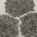 Bulk Lot of Silver Metal Eyelet Grommets and Ring Button Snap Fastener Components (1 box )=(720piece)