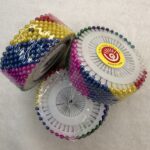 Colourful Round pearl head pin (12 Rolls 40 Pins in each roll )