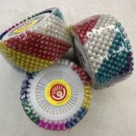 Colourful Drop Pearl Head pin Big size (12Rolls 40Pins in each rolls)