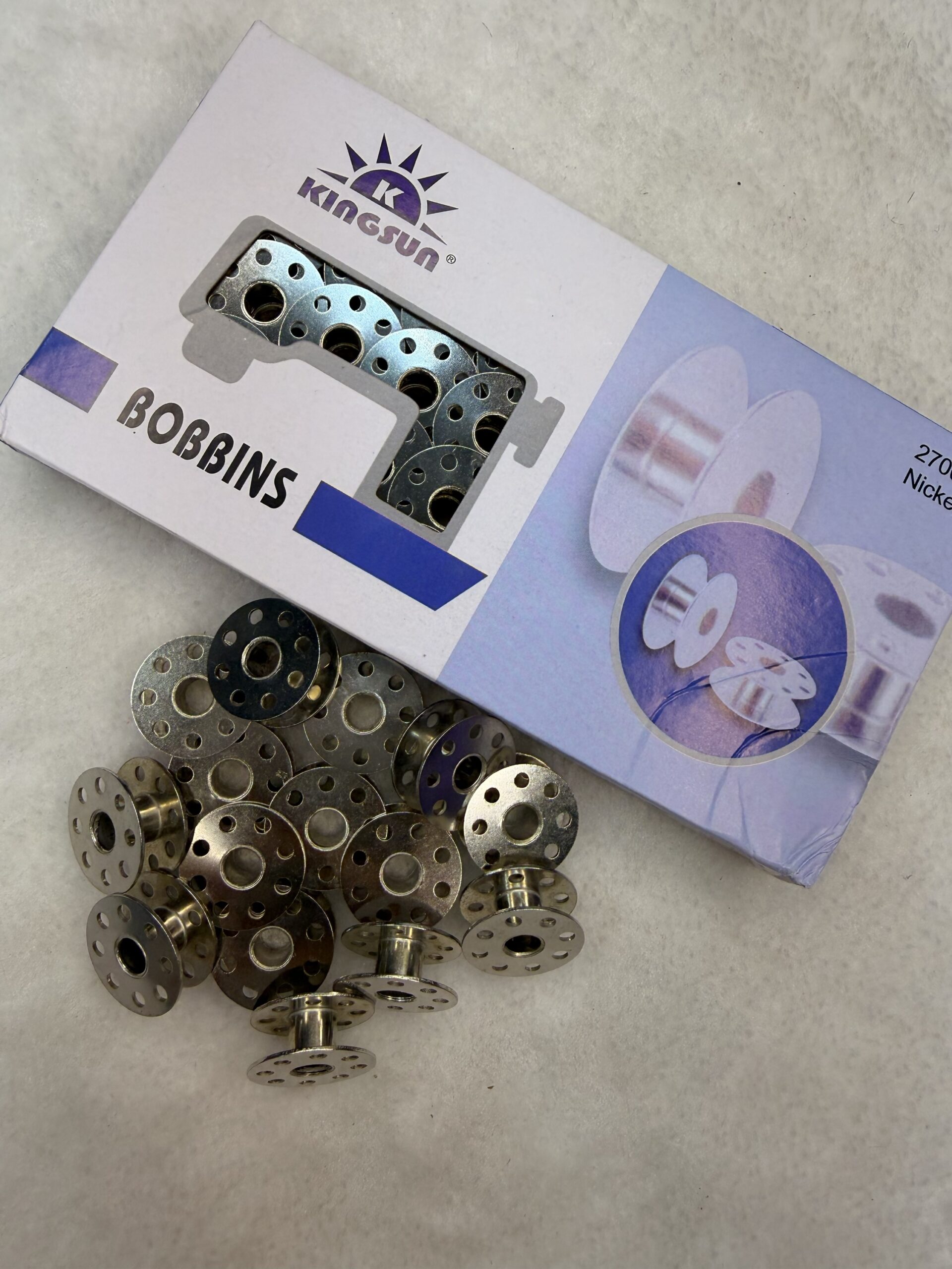 img_1625 KING SUN Metal Sewing Machine Bobbin (Big)(100Piece) - Image 1