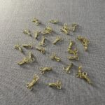 UJALA Dress Brass Hooks - Golden, Guaranteed Rustless Sewing Fasteners