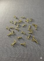 UJALA Dress Brass Hooks - Golden, Guaranteed Rustless Sewing Fasteners