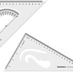 Technical Set Square & Protractor Duo