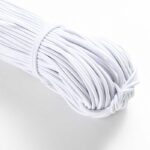 LOTUS International Premium Narrow Woven round Elastic Roll(5mm-13M)(White) - Image 2