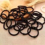 Premium Blank Elastic Hair Bands – Seamless Crafting Bases for DIY Hair Bows, Ribbons, and Handmade Accessories (Black)