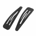 Tik Tok clip/Large Metal Snap Hair Clips – Premium Blank Barrette Bases for DIY Hair Bows and Handmade Accessories (Matte Black)(2.75”-1Pack)
