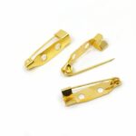Saree pin/Premium Brooch Pin Backs – Durable Safety Pin Bases with Mounting Plate for Custom Pins and Accessories