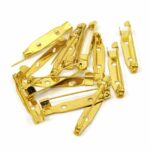 Saree pin/Premium Brooch Pin Backs – Durable Safety Pin Bases with Mounting Plate for Custom Pins and Accessories - Image 2