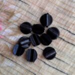 Band Attacher / DIY Hair Tie Connector Buckles – Round Plastic Cord Joiners for Custom Elastic Hair Band Making (Black)