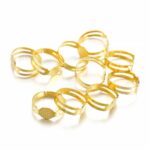 Adjustable Gold Ring  – Professional Bases for Jewelry - Image 2