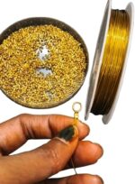 Premium Gold-Tone Gear Locks (Crimp Beads)(Approx 100Piece) - Image 2