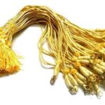 Premium Gold Silk Dori Necklace Cords with Lobster Claw Clasps – Pack of 12 Adjustable Braided Thread Strings for Jewelry Making & DIY Necklaces