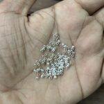 Premium silver-Tone Gear Locks (Crimp Beads)(Approx 100Piece) - Image 2