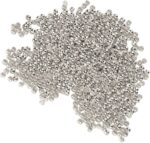 Premium silver-Tone Gear Locks (Crimp Beads)(Approx 100Piece)