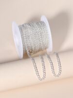 Silver Jewelry Making Cable Chain Spool/Link chain - Image 2