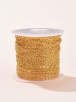 Gold Finish Oval Link Chain Spool - Image 2