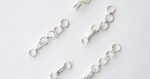 Sterling Silver Style Back Chain Extenders with Hook Clasps - Image 2
