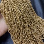 LeCraft Royal Premium Beads – Metallic Gold(2.5mm)(100Beads x 12Lines per Bunch)