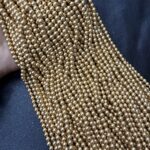 LeCraft Royal Premium Beads – Metallic Gold (5mm)(80Beads x 15Lines per bunch)