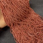 LeCraft Royal Premium Metallic Copper Beads(2.5mm)(100Beads x 12Lines per bunch)(5Bunch)