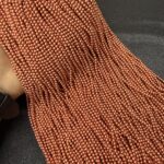 LeCraft Royal Premium Metallic Copper Beads(3mm)(100Beads x 12Lines per bunch)