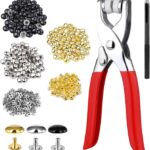 ✨ Eyelet & Grommet Setting Pliers with Punching Function with 144 press button