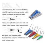 5-Piece Bias Tape Maker Set - Create Custom Fabric Binding in 5 Different Sizes (6mm to 25mm) - Image 4