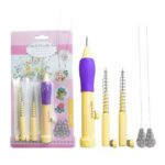 Adjustable Punch Needle Embroidery Kit | DIY Craft Tool for Fluffy Thread Stitching & Rug Hooking
