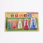 5-Piece Bias Tape Maker Set - Create Custom Fabric Binding in 5 Different Sizes (6mm to 25mm)