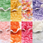 Miniature Flower-Shaped Resin Sequins