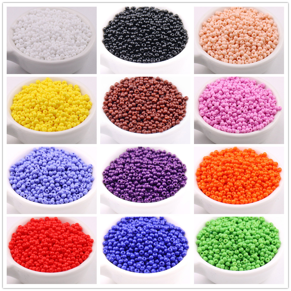 1 Premium Glass Seed Beads - Vibrant Opaque Colors (11/0) - Image 1