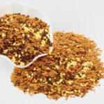 Premium Metallic Anmole Gold Round Sequins – 3mm for Embroidery, Sewing, and DIY Crafts