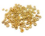 Noori Bead , 3mm Round Acrylic Beads for Jewelry, Rakhi, Embroidery & Craft Making (Silver & Golden) - Image 3